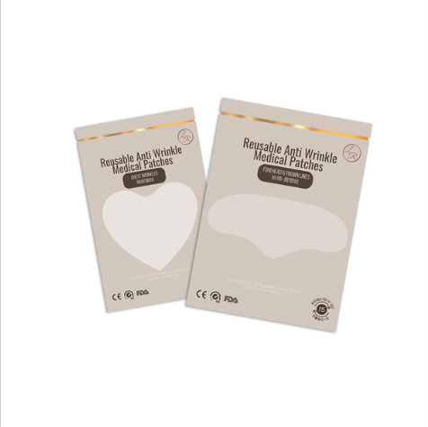 乳溝滋潤抗皺矽凝貼+前額貼組合